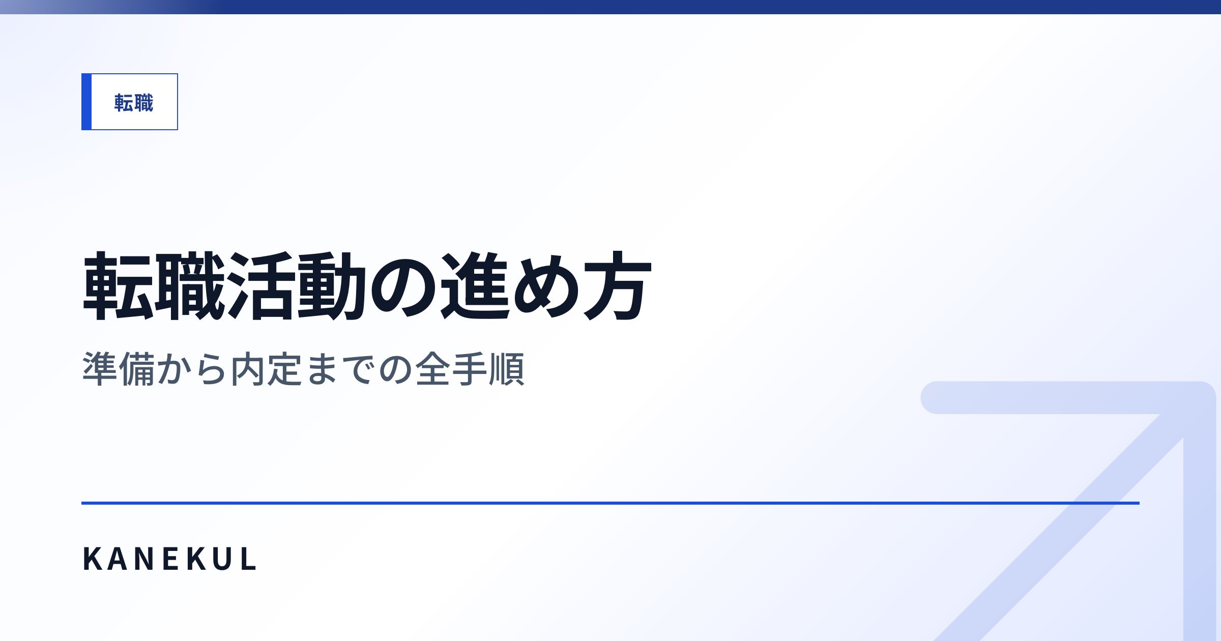 転職活動の進め方 — 準備から内定までの全手順